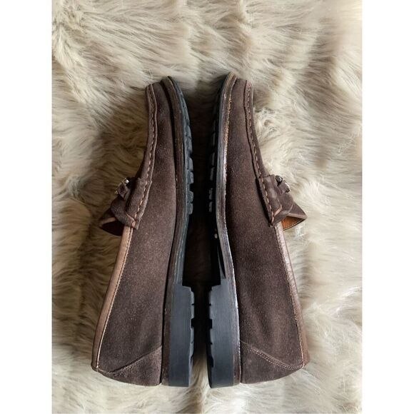 Salvatore Ferragamo Brown Suede Loafers Men\'s 10 D main image 6